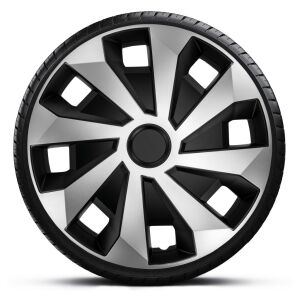 15"-os Volvano Van Silver Black dísztárcsa garnitúra (4darab) teherautókra való