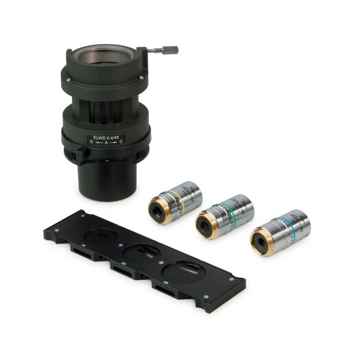 MAGUS HCM360 eszköz Hoffman modulációs kontraszt használatához, objektív készlettel