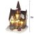 MagicHome karácsonyi dekoráció, Templom, 4 melegfehér LED, 3xAA, 12,5 x 12,3 x 18 cm 142052811