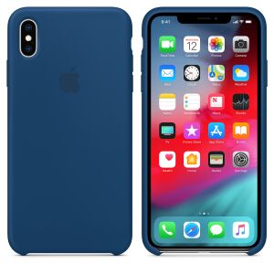 Apple iPhone XS Max Silikonhülle - blau 142057017 - Apple Handyhüllen