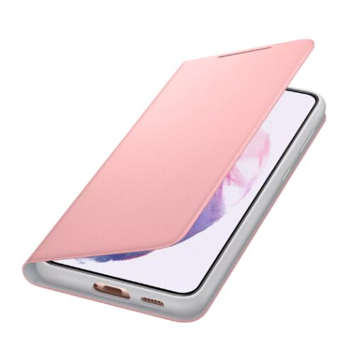Samsung Galaxy S21 Plus Rózsaszín Smart LED View Tok - Szögletes nézet - Telefontok