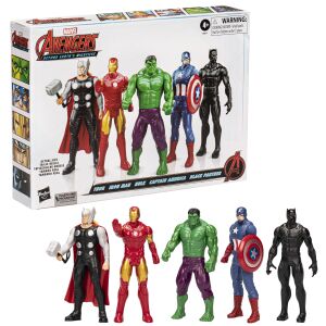 Hasbro Marvel 5 figurek 15 cm (Thor / Iron Man / Hulk / Captain America / Black Panther) 142056143 - Hasbro