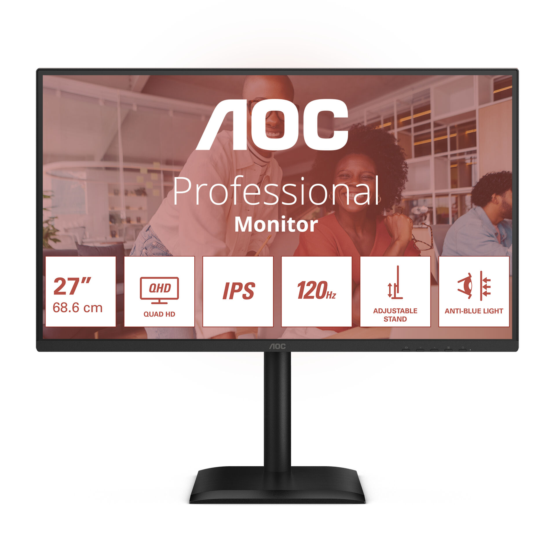 AOC E4 Q27E4U monitoare LCD 68,6 cm (27") 2560 x 1440 Pixel Quad HD LED Negru (Q27E4U)