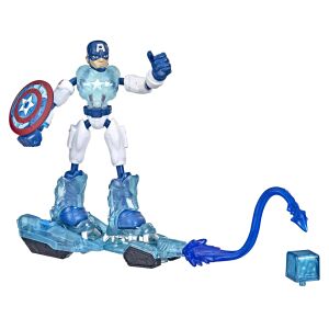 Hasbro Avengers Bend and Flex Black  Captain America Action Figure (2 in1) 142057754 - Hasbro