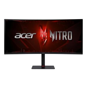 Acer Nitro XV5 34 hüvelykes ultrawide gamer monitor elölnézet - Acer