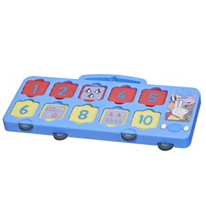 Peppa Pig 1-2-3 Bus játék fehér háttérrel - Hasbro