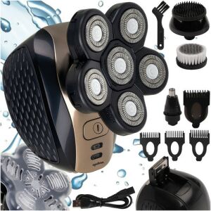 Soulima Elektromos Borotva és Többfunkciós Trimmer Szett - Vízálló, USB-ről Tölthető Akkumulátor, Ergonomikus, Fekete 142061980 - Soulima