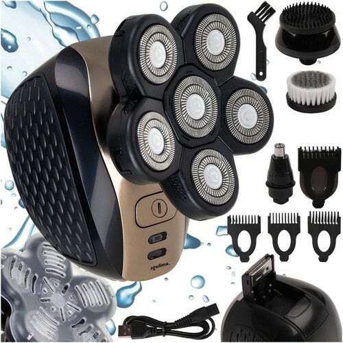 Soulima Elektromos Borotva és Többfunkciós Trimmer Szett - Vízálló, USB-ről Tölthető Akkumulátor, Ergonomikus, Fekete 142061980