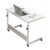 Masă mobilă, reglabilă, pe roți, pentru laptop, cadru metalic, culoarea alb, 80x40 cm, eCarla, STL03WZ2 142062996