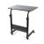 Mobilný stolík, nastaviteľný, na kolieskach, na notebook, kovový rám, čierna farba, 80x40 cm, eCarla, STL03WZ3 142063019