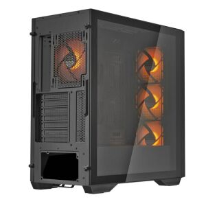Carcasă PC Cougar UNIFACE CGR-5C78B-RGB Mid-Tower, Negru - Carcase PC