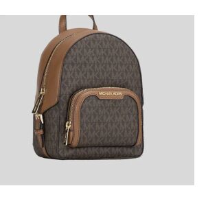 Michael Kors Jaycee Extra-Small Logo Rucksack - Abgewinkelte Ansicht - Rucksäcke