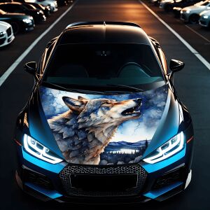 "Hood Art" autótetőfólia, kültéri használatra, L méret (180 x 130cm) - Kód: AVX-CAPOTA-030L