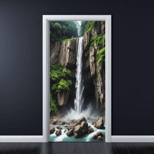 Színes nyomtatott fólia ajtódekorációhoz, méret 200 x 90 cm, modell: AVX-DR21