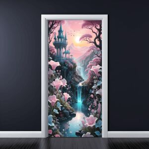 Színes nyomtatott fólia ajtódekorációhoz, méret 200 x 90 cm, modell: AVX-DR13