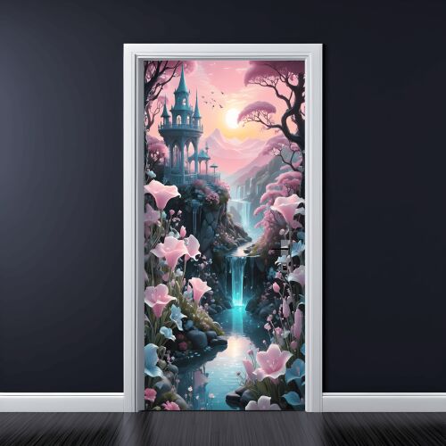 Színes nyomtatott fólia ajtódekorációhoz, méret 200 x 90 cm, modell: AVX-DR13 142074485