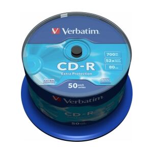 Verbatim prázdne CD-R 700MB 1x-52x Extra Protection balenie 50 kusov 142086254 - Diafilmy, audio knihy, CD, DVD