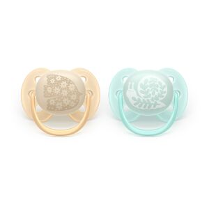 Philips AVENT SCF091/41 Játszócumi Ultrasoft Premium neutral 0-6hó mintás 2 db
