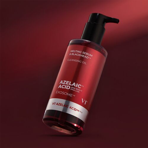 VT Cosmetics Azelaic Acid Arctisztító Olaj 200ml a faggyú és a mitesszerek eltávolítására - Arctisztító szer