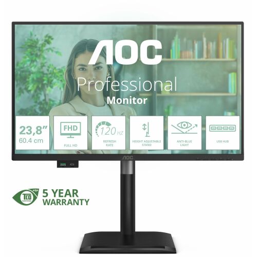 AOC 24P4U monitoare LCD 60,5 cm (23.8") 1920 x 1080 Pixel Full HD Negru (24P4U) 144934778