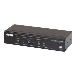 2 x 2 True 4K HDMI Matrix Switch with Audio De-Embedder 142099486 - Koncentrator HDMI