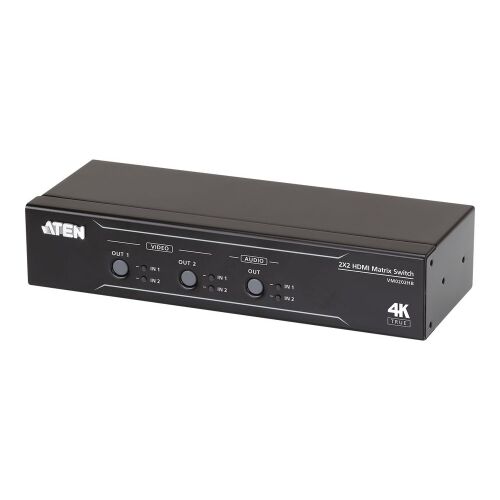 ATEN 2 x 2 True 4K HDMI Matrix Switch with Audio De-Embedder (VM0202HB) 142099486