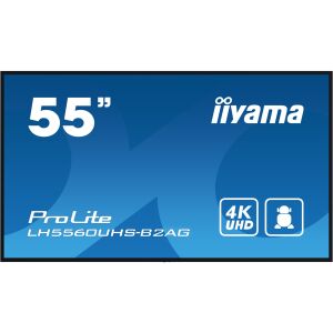 iiyama LH5560UHS-B2AG tartalomszolgáltató (signage) kijelző Álló digitális tábla 139,7 cm (55") LED Wi-Fi 500 cd/m² 4K Ultra HD Fekete Beépített processzor Android 11 24/7 (LH5560UHS-B2AG) 142100215 - LFD monitor