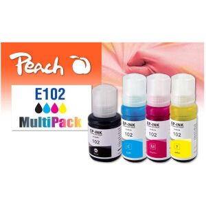 Peach 321328 tintapatron 4 db Kompatibilis Standard teljesítmény Fekete, Cián, Magenta, Sárga (PI200-897) 142100542 - Peach