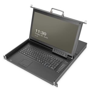 17HD LCD KVMCONSOLE/1-PORT VGA MOD.HD LCD TFT KON/GE KEYB BLACK (DS-72220-1GE) 142100774 - Digitus