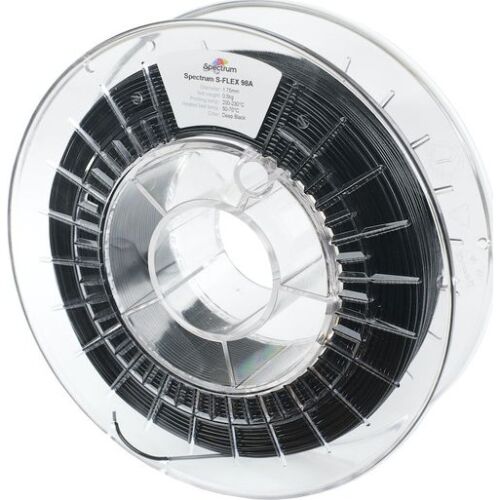 Spectrum Filaments 80255 S-Flex 90A 3D nyomtatószál TPU rugalmas 1.75 mm 500 g Mélyfekete, Fekete 1 db (80255) 142101204