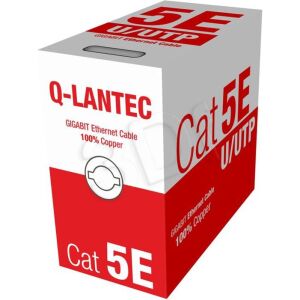Q-Lantec KIU5PVC305NC U/UTP Cat5e Patch Kábel 305m - Szürke (KIU5PVC305NC) 142102692 - Alantec