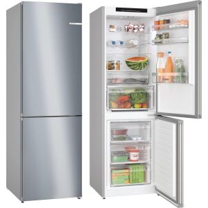 Bosch Serie 4 KGN362IDF combină frigorifică De sine stătător 321 L D Din oţel inoxidabil (KGN362IDF) 142103303 - Bosch