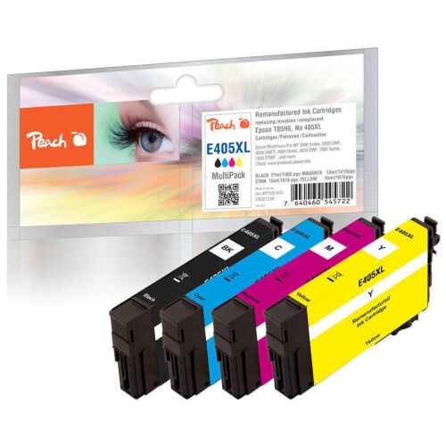 Peach 0F321358 cartușe cu cerneală 4 buc. Compatibil Productivitate Înaltă (XL) Negru, Magenta, Galben, Cyan (PI200-923) 142103600