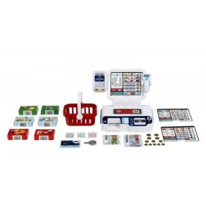 Theo Klein 7265 önkiszolgáló pénztár | Szkenner fénnyel és hanggal | Kijelző 3 témához | Bevásárlókosár, játékpénz és sok más | Játék 3 éves kortól (7265) 142104035 - Klein