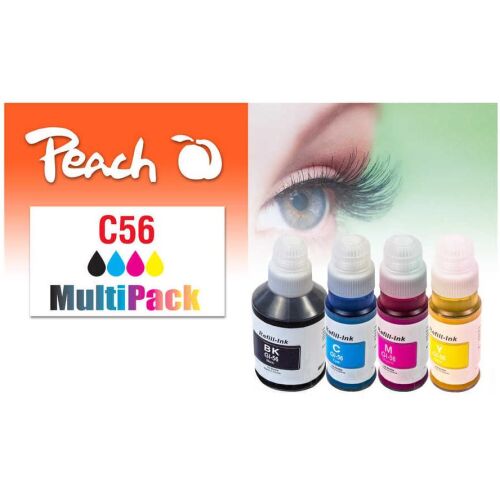 Peach 321697 tintapatron 4 dB Kompatibilis Standard teljesítmény Fekete, Cián, Magenta, Sárga (PI100-471) 142107475