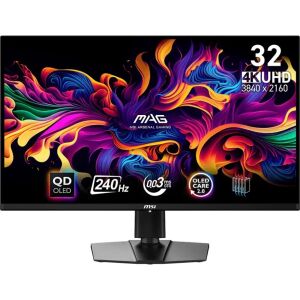 MSI MAG 321UPX QD-OLED 31.5inch UHD QD-OLED 240Hz 250cd/m2 0.03ms 2xHDMI2.1 DP USB C PD15W pivot 142107624 - Monitor