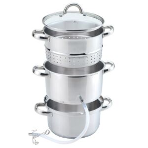 Maestro MR-1030 Steam juicer Ctromfacsaró és gyümölcsprés - Inox (MR-1030) 142109693 - Kézi aprító, Kézi mixer, Gyümölcscentrifuga és préselő és Elektromos tésztagép