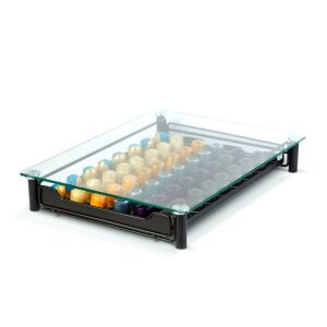 Fényképezett Nespresso kapszulatartó 60 kapszulával fehér háttérrel - Bewello