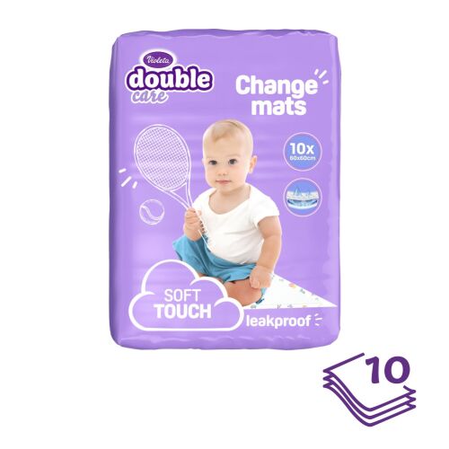 Violeta Double Care pelenkázó alátét, 10 db, 60×60 cm