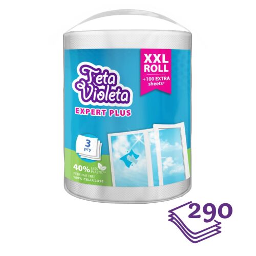 Violeta háztartási papírtörlő EXPERT PLUS 3 rétegű, 1 db 142114324