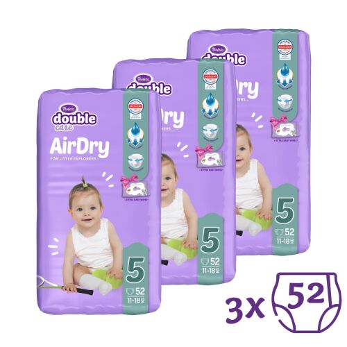 Violeta Double Care Air Dry Nadrágpelenka 5 (11-18 kg) 3 x 52 db