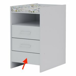 Todi White Bunny magasító komód alá (a kombiágy komódját teszi önállóan használhatóvá) 142114502 - Pelenkázó komód kiegészítő