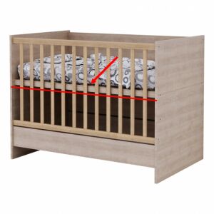 Todi Classic fekvőrács 120*70-es (a kombiágy kiságyát teszi önállóan használhatóvá) 142114605 - Todi