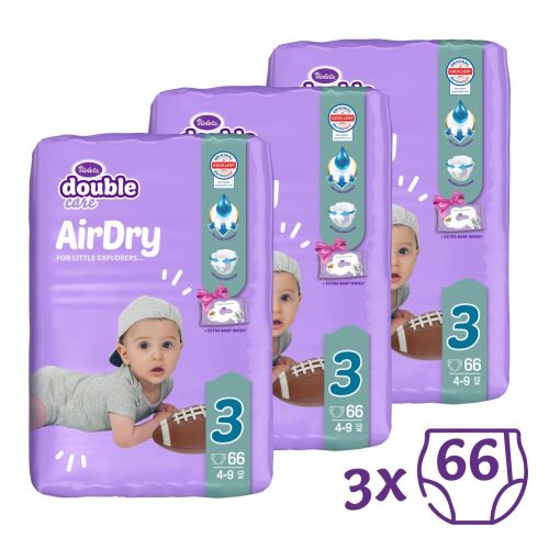 Violeta Double Care Air Dry Nadrágpelenka 3 (4-9 kg) 3 x 66 db 142114782