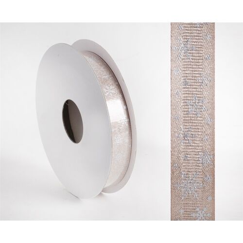 Iris Hópihe mintás díszítő karácsonyi szalag 15mm/10méter - Arany 142115854