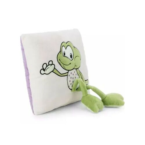 Nici Green: Fridolin béka párna, szögletes - 30 x 30 cm