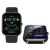 Férfi-női sport okosóra szilikon szíjjal, Bluetooth hívással, fekete 142120613
