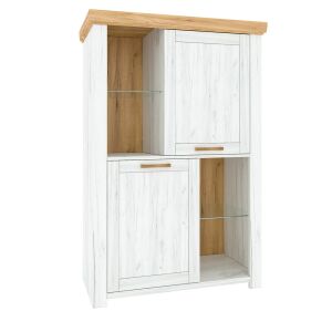 Vitrin C, tölgy craft arany/tölgy craft fehér, SUDBURY 142128381 - Vitrin