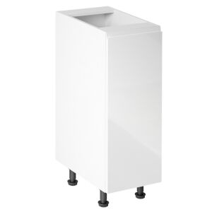 Alsószekrény, fehér/fehér extra magasfényű, jobbos, AURORA D30 142128666 - Konyha bútor