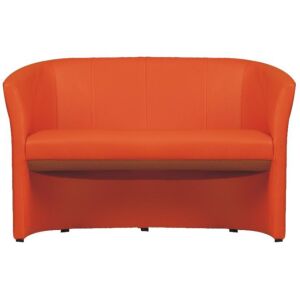 Klub dupla fotel, narancssárga textilbőr, CUBA 142129527 - Nappali bútor